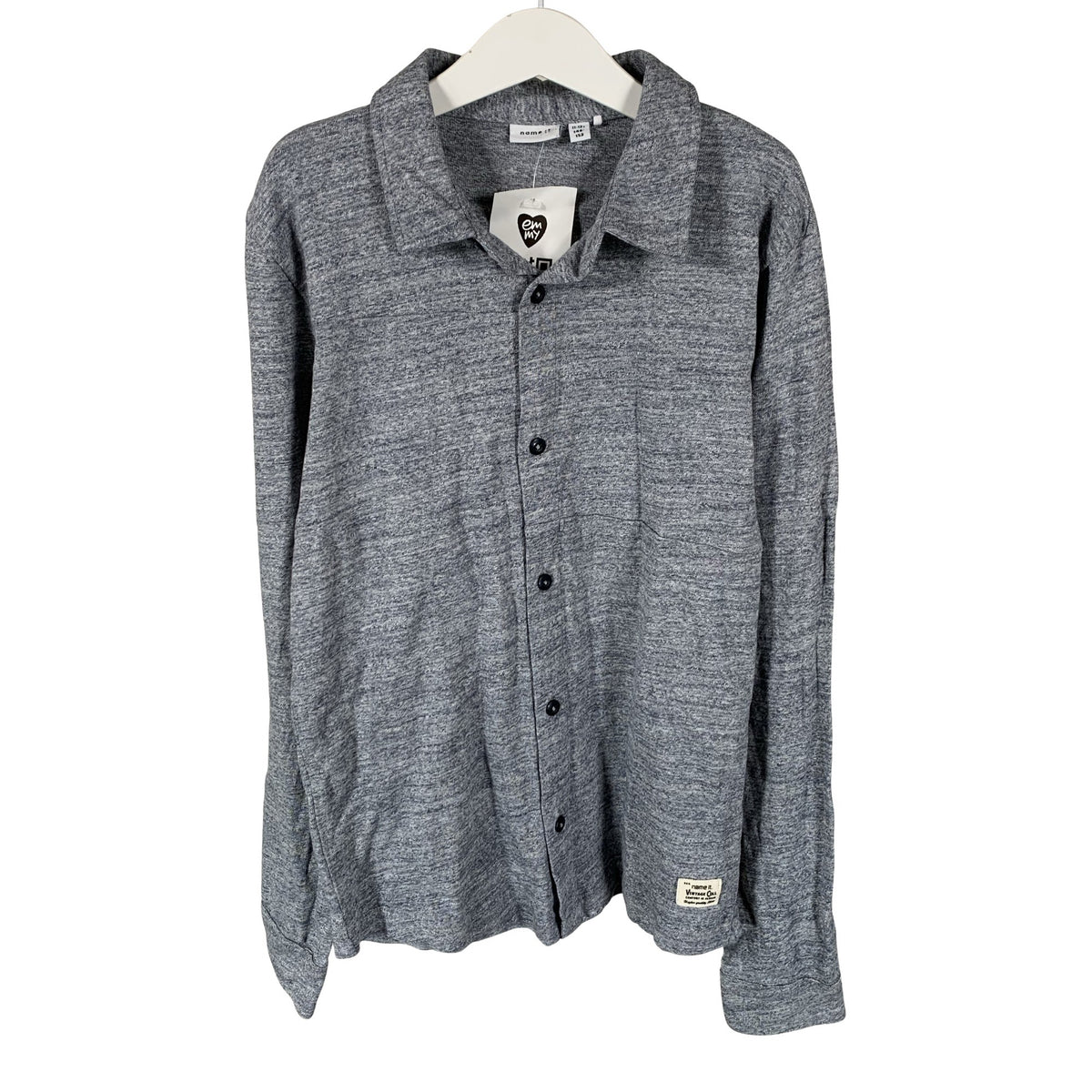Unisex Name It - Tricot shirt, size 146 - 152 - Gray (1)