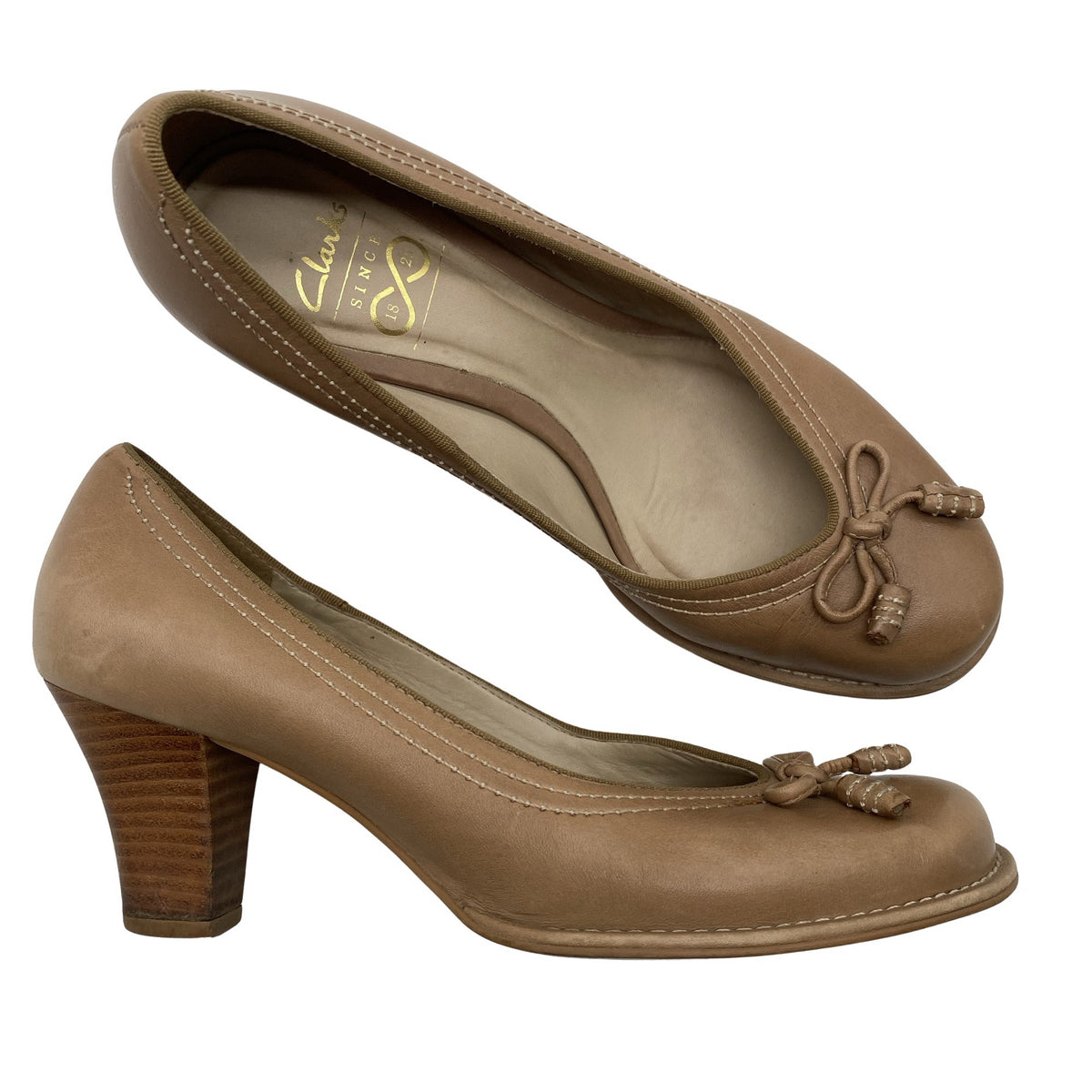 Unisex Clarks - High heels, size 38 - Brown (1)
