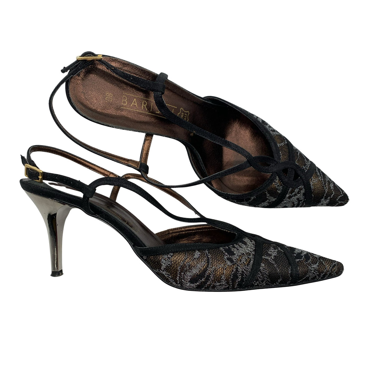 Unisex Barisal - Evening high heels, size 38 - Black (1)