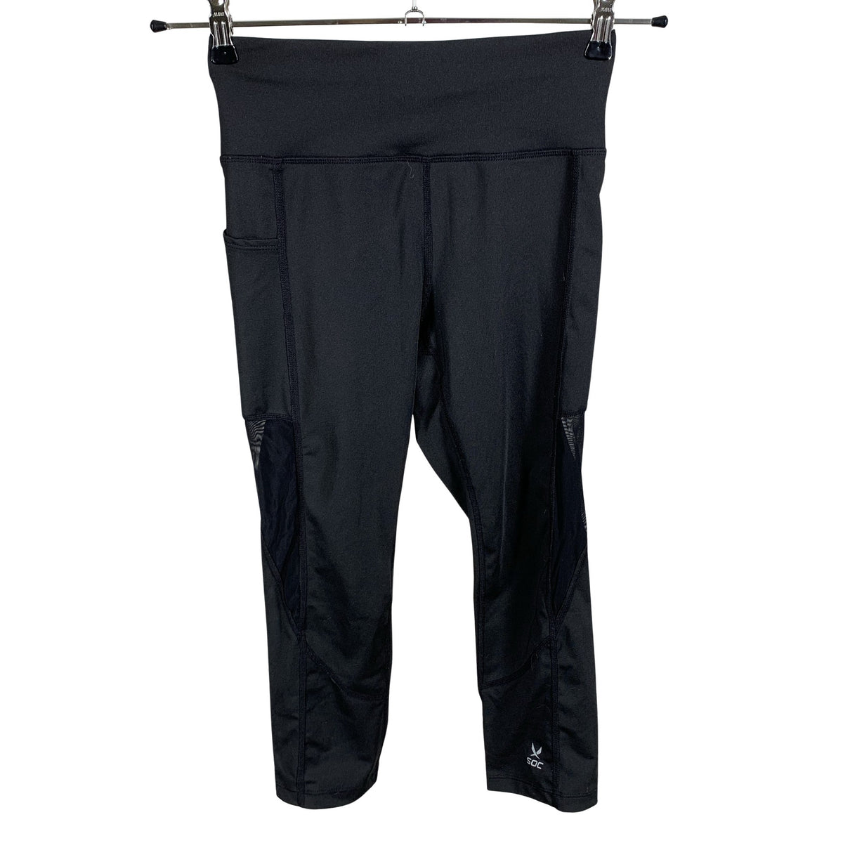 Unisex Soc - Sports capri pants, size 36 - Black (1)