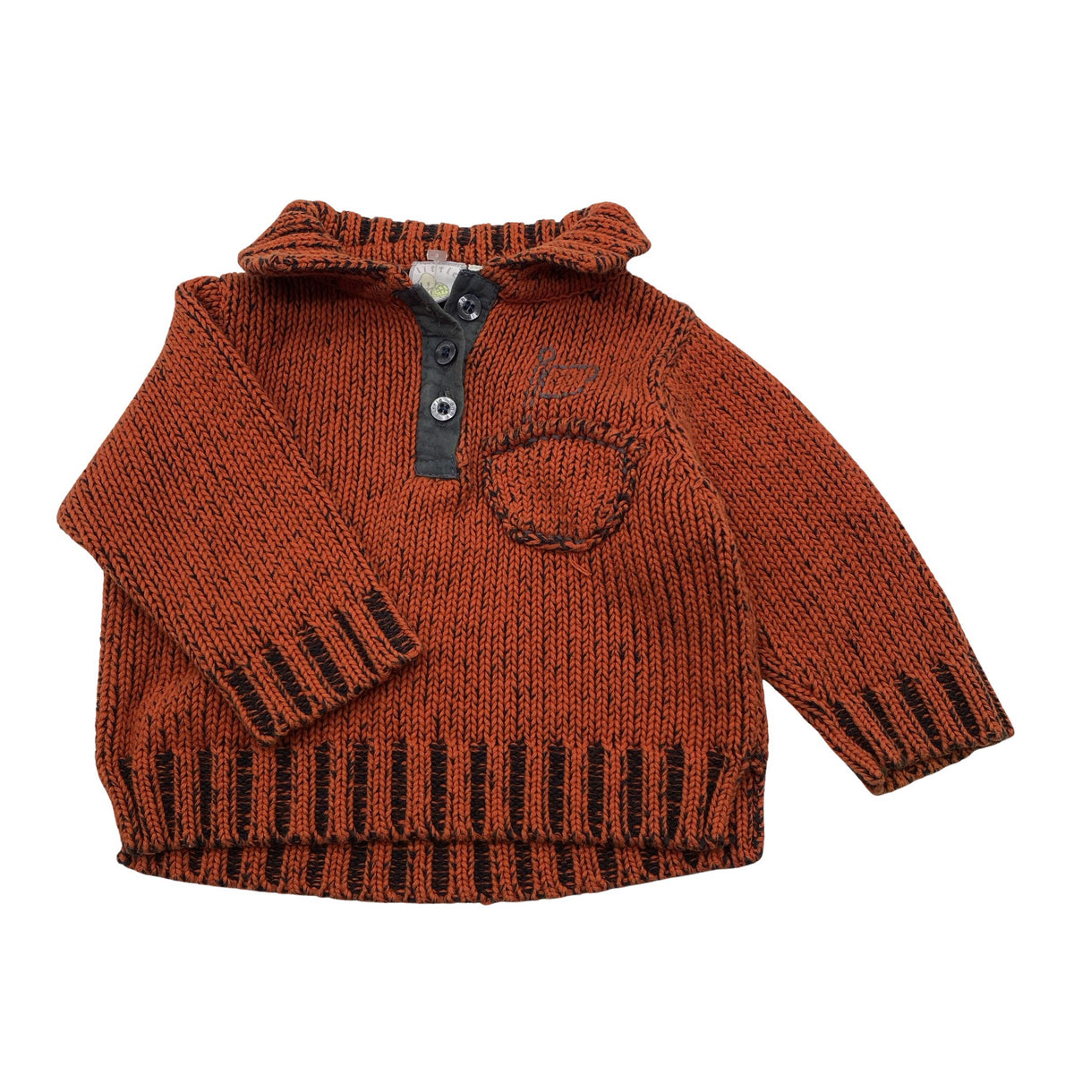 Unisex Lindex - Sweater, size 62 - 68 - Orange (1)