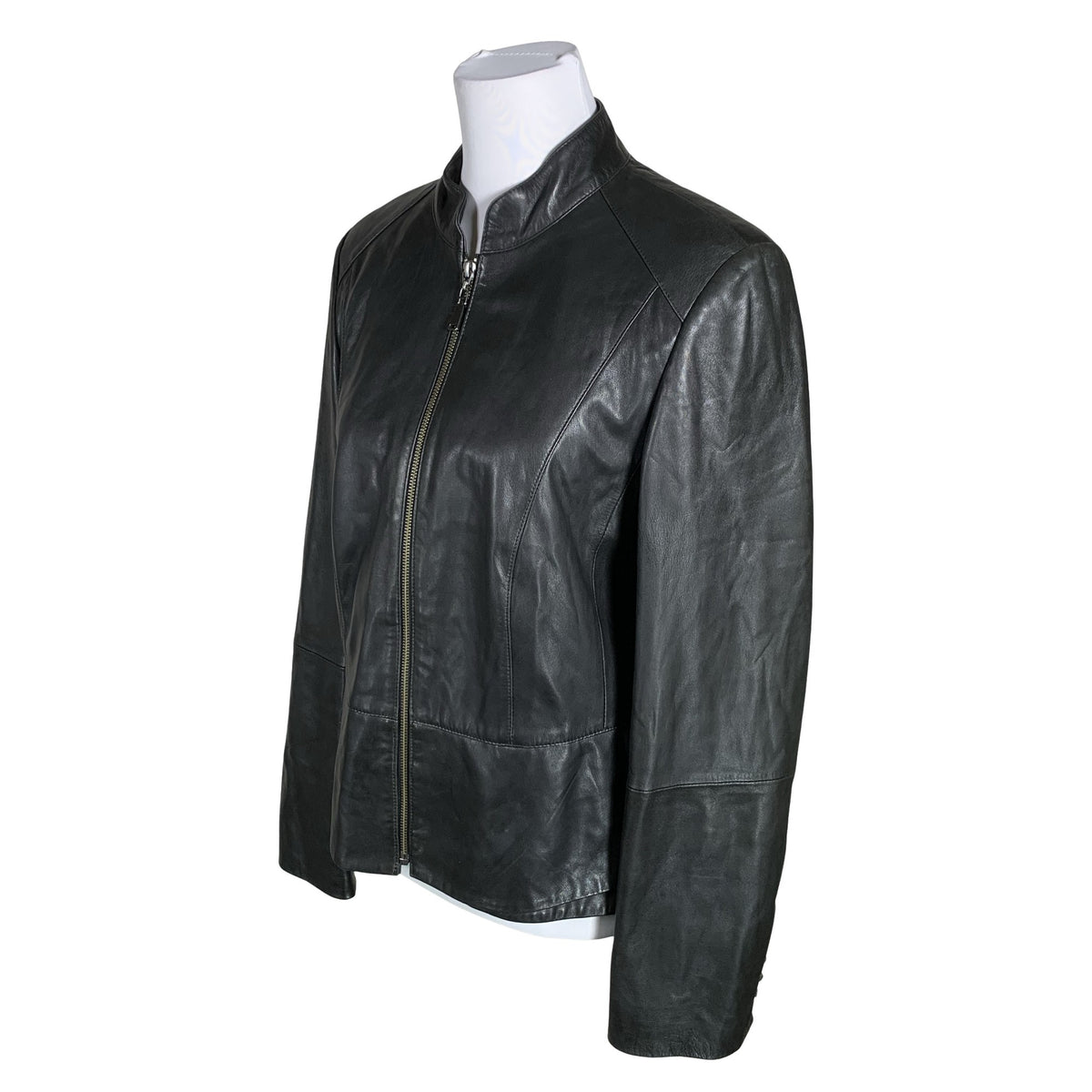Unisex Betty Barclay - Leather jacket, size 40 - Black (3)