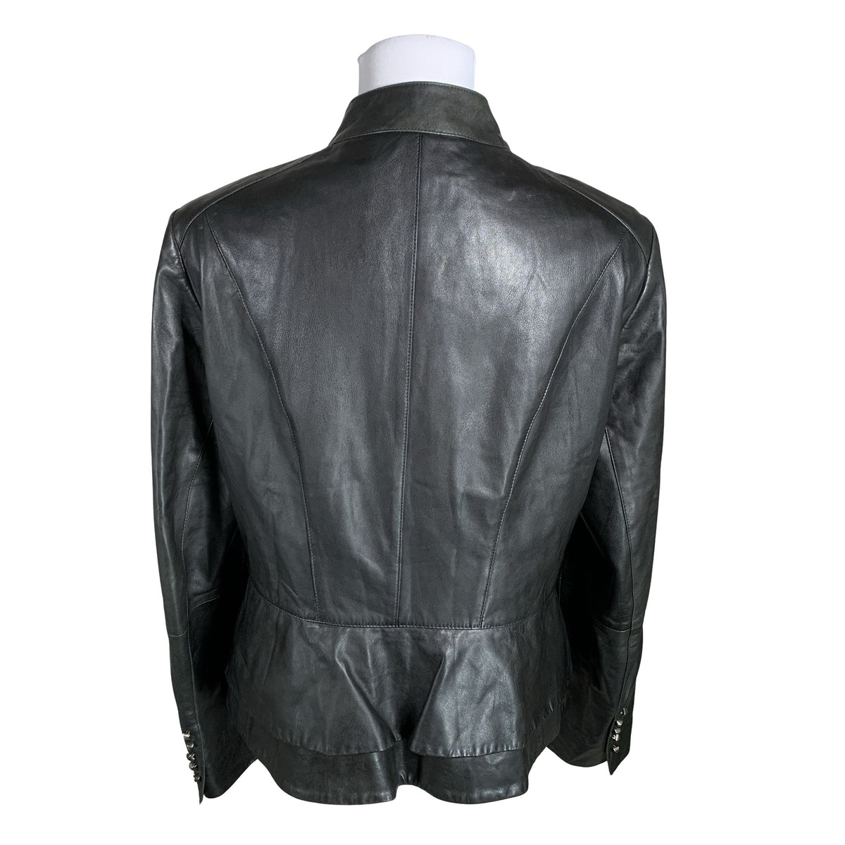 Unisex Betty Barclay - Leather jacket, size 40 - Black (2)
