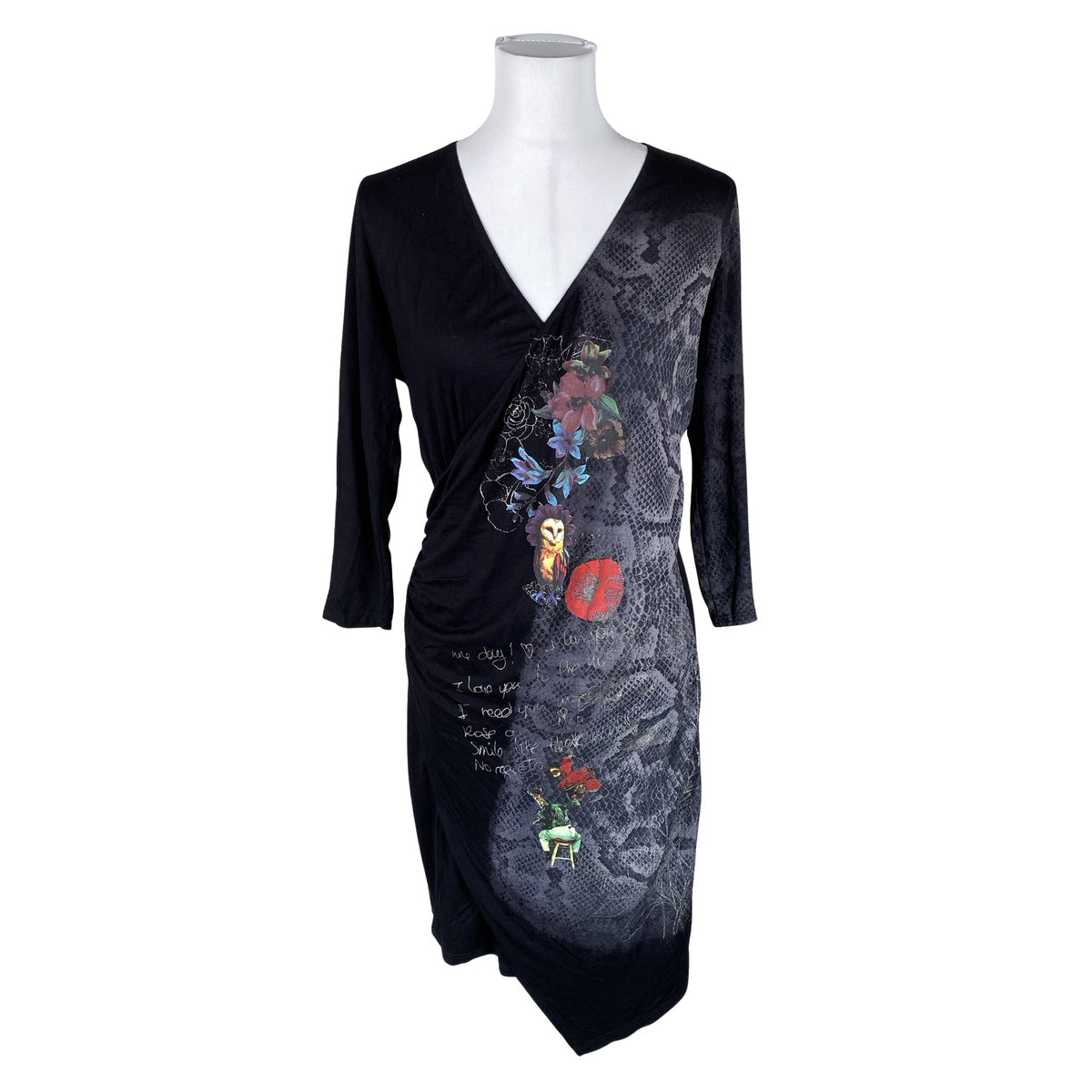 Unisex Desigual - Tricot dress, size 40 - Black (1)