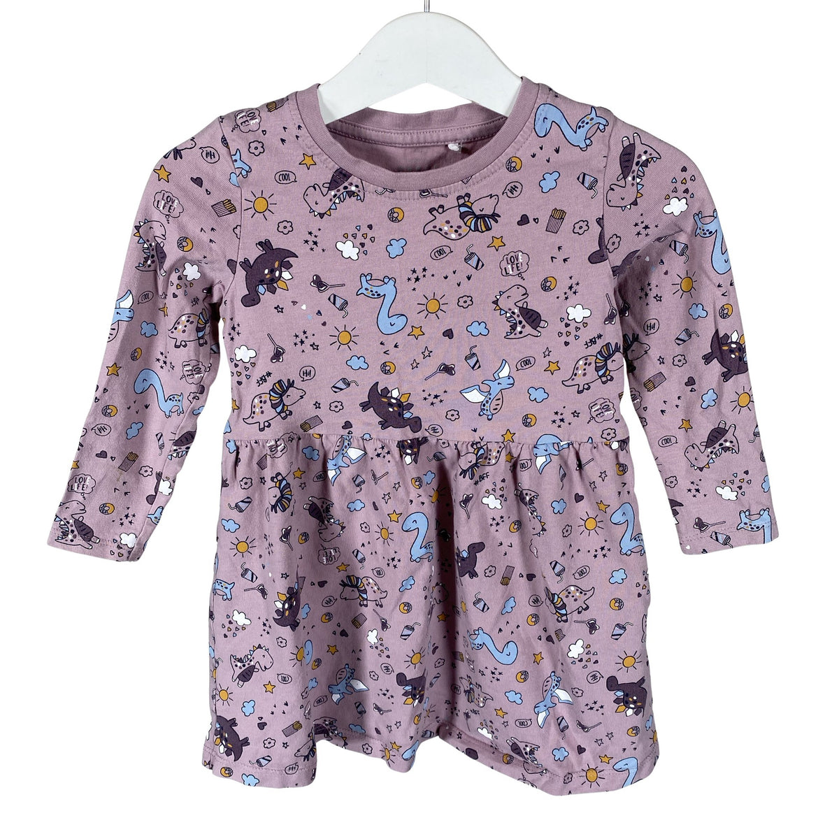 Unisex Name It - Tricot dress, size 86 - 92 - Violet (1)