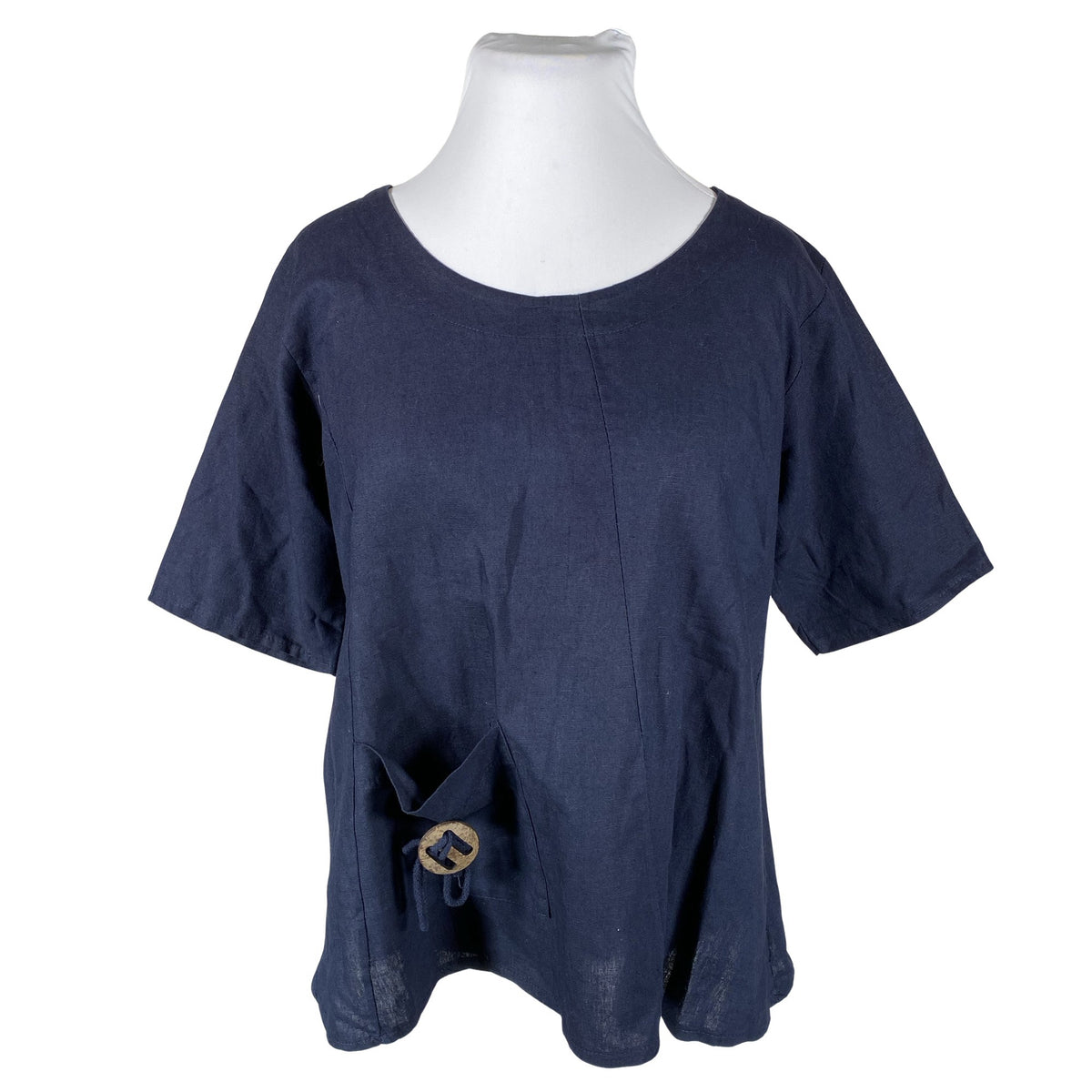 Unisex New Collection - Short-sleeved blouse, size 42 - Blue (1)