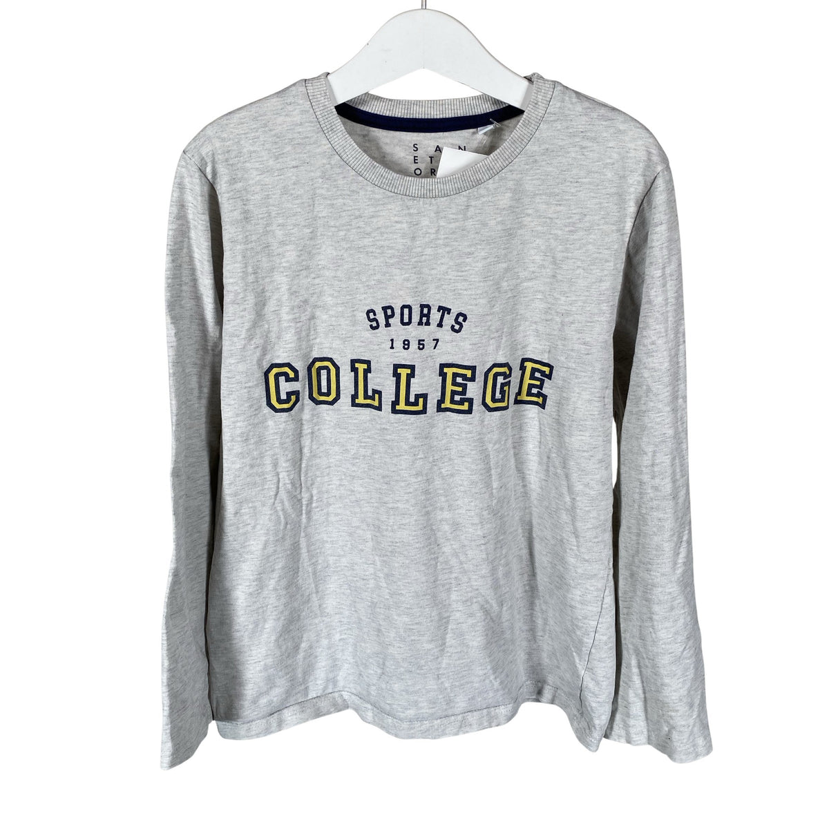 Unisex Sanetta - Tricot shirt, size 134 - 140 - Gray (1)