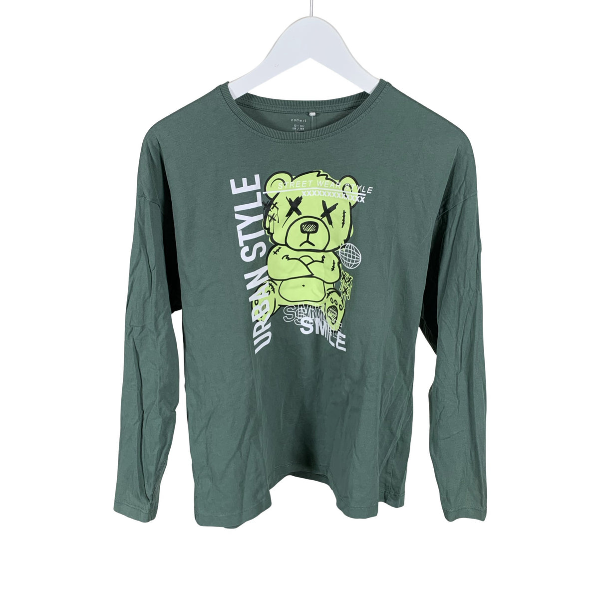 Unisex Name It - Tricot shirt, size 158 - 164 - Green (1)
