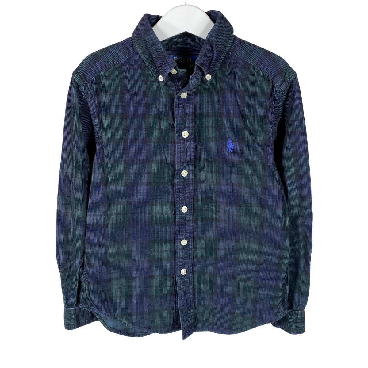 Unisex Polo Ralph Lauren - Collared shirt, size 122 - 128 - Blue (1)