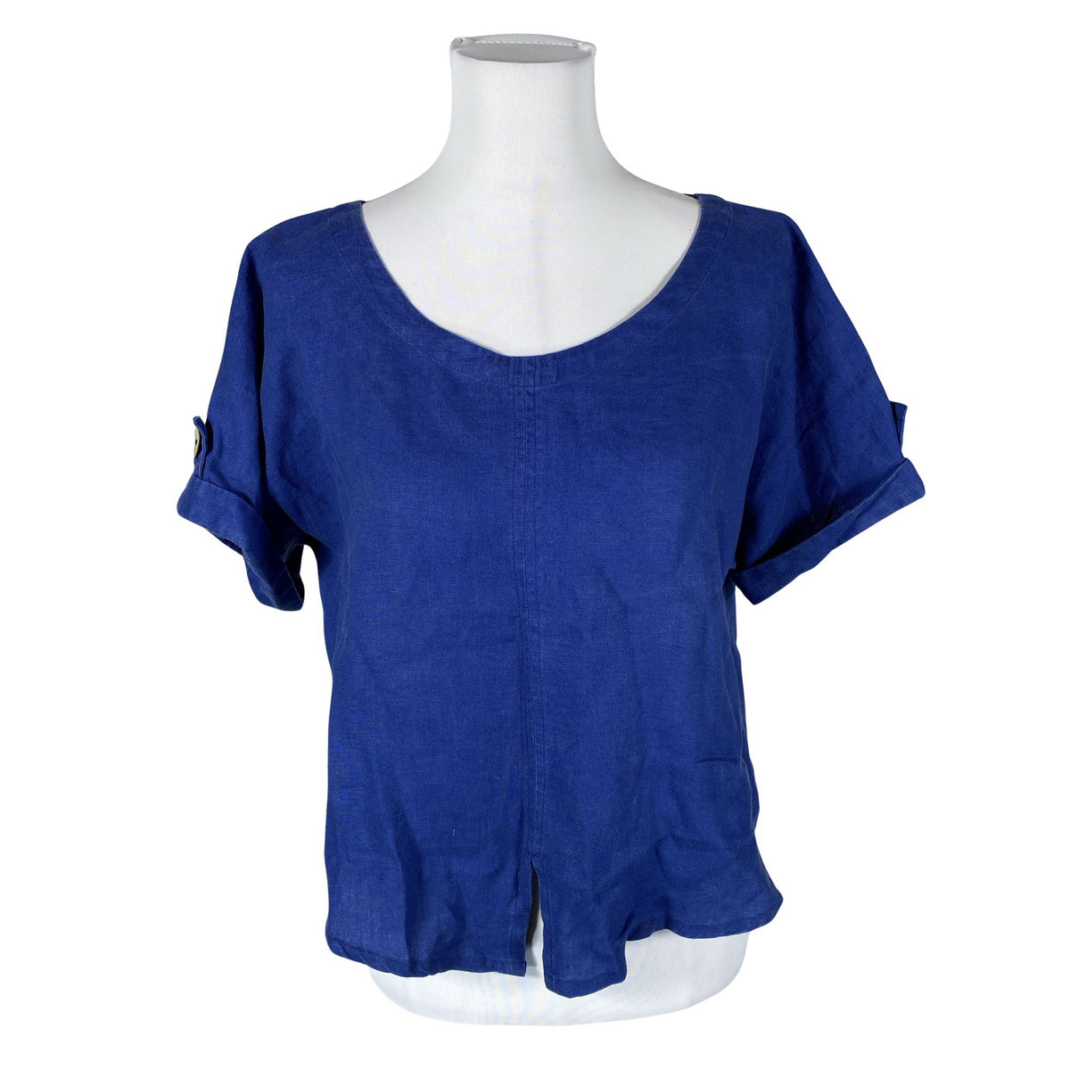 Unisex Olars Ulla - Short-sleeved blouse, size 38 - Blue (1)