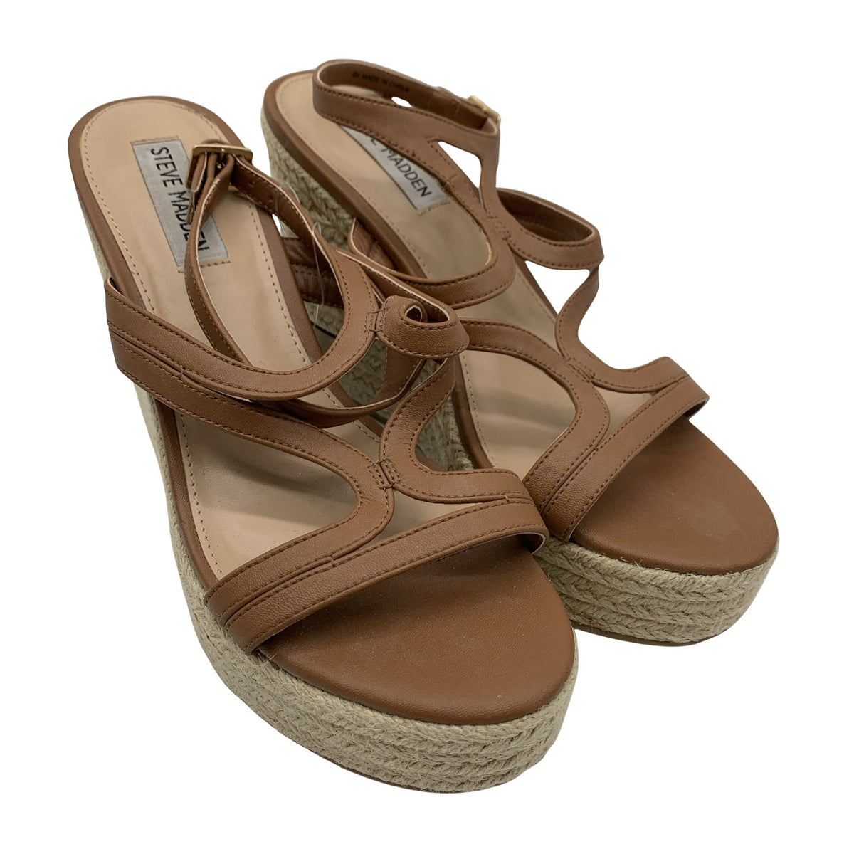 Unisex Steve Madden - Wedge sandals, size 39 - Brown (4)