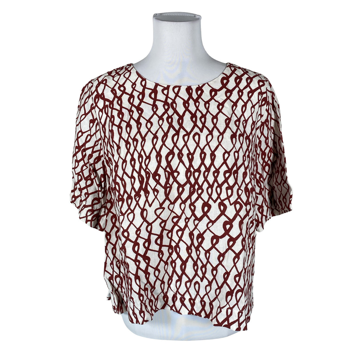 Unisex Nanso - Short-sleeved blouse, size 40 - Natural white (1)