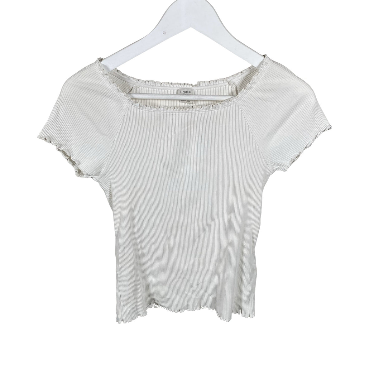 Unisex Lindex - T-shirt, size 158 - 164 - White (1)