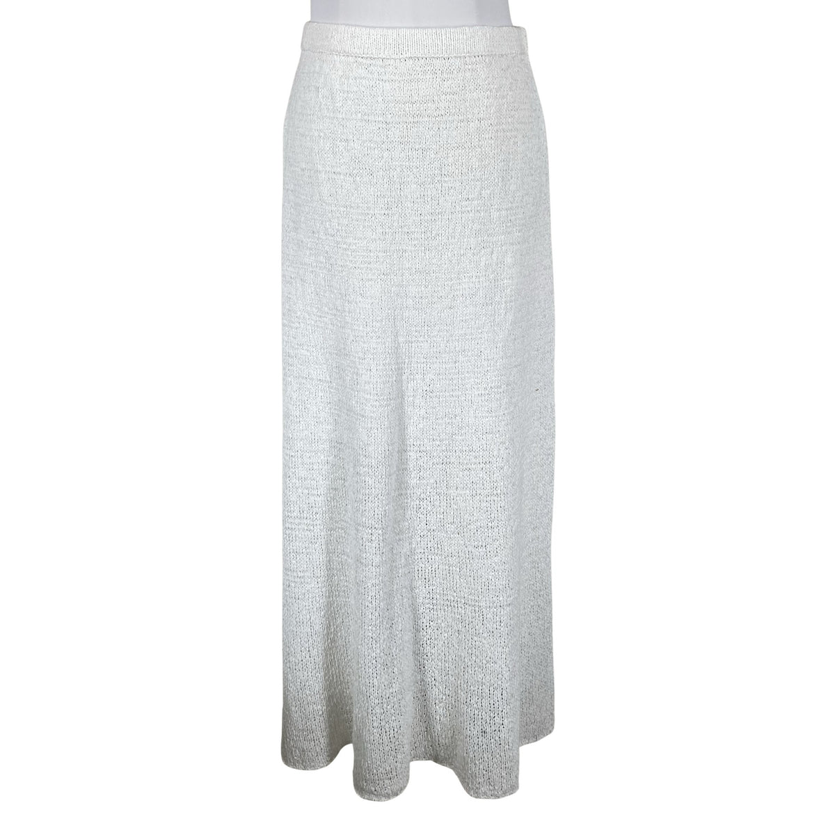 Unisex Massimo Dutti - Knit skirt, size 38 - White (1)