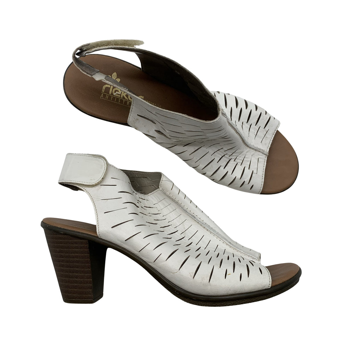 Unisex Rieker - Heeled sandals, size 39 - White (1)
