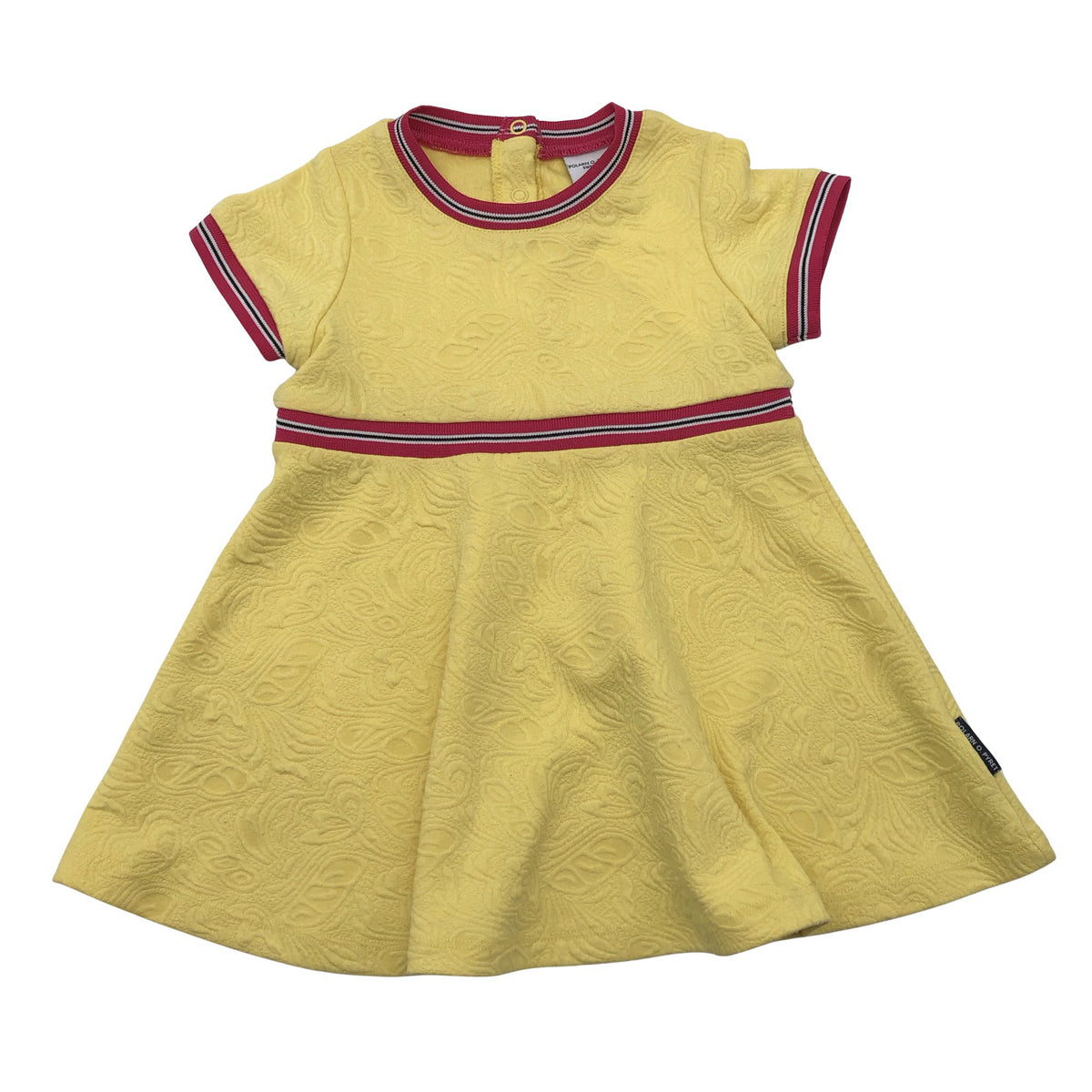 Unisex Polarn O. Pyret - Tricot dress, size 80 - 86 - Yellow (1)
