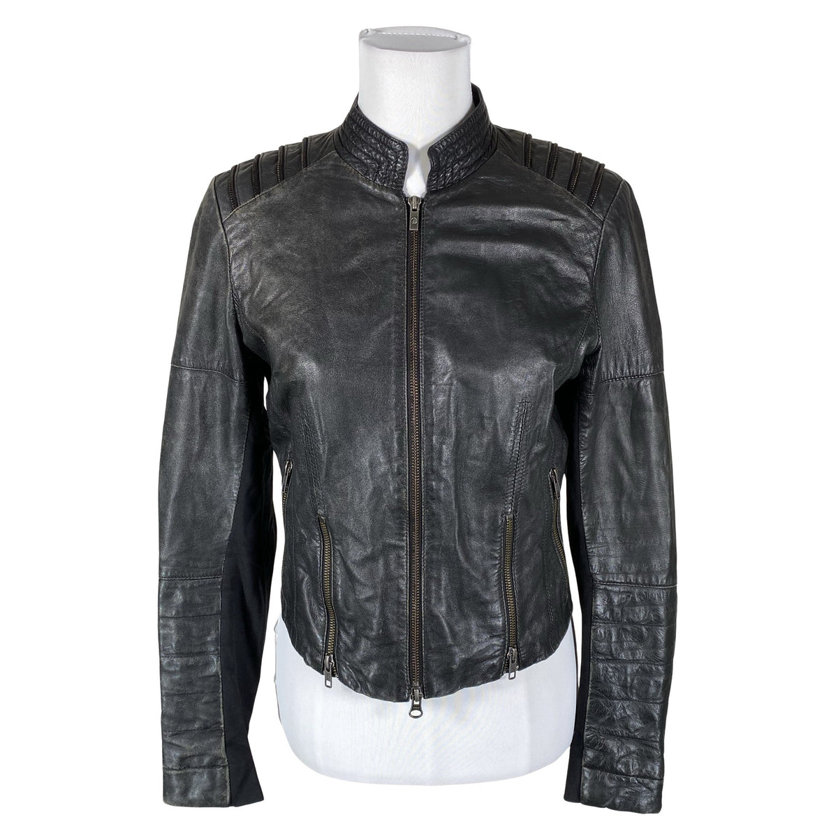 Unisex Goosecraft - Leather jacket, size 38 - Black (1)