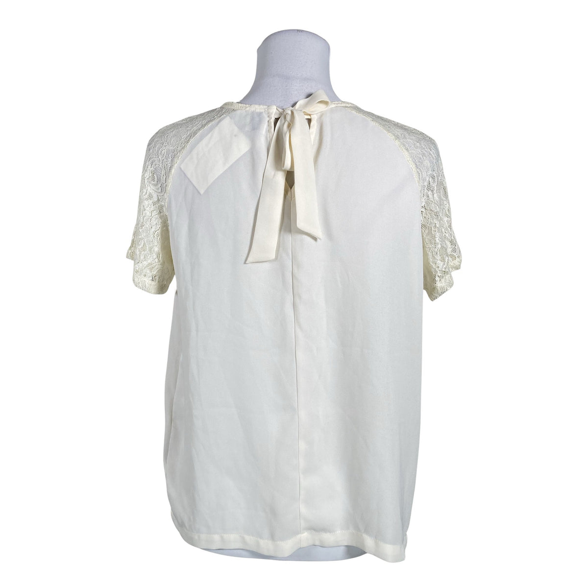 Unisex Saint Tropez - Short-sleeved blouse, size 36 - Natural white (2)