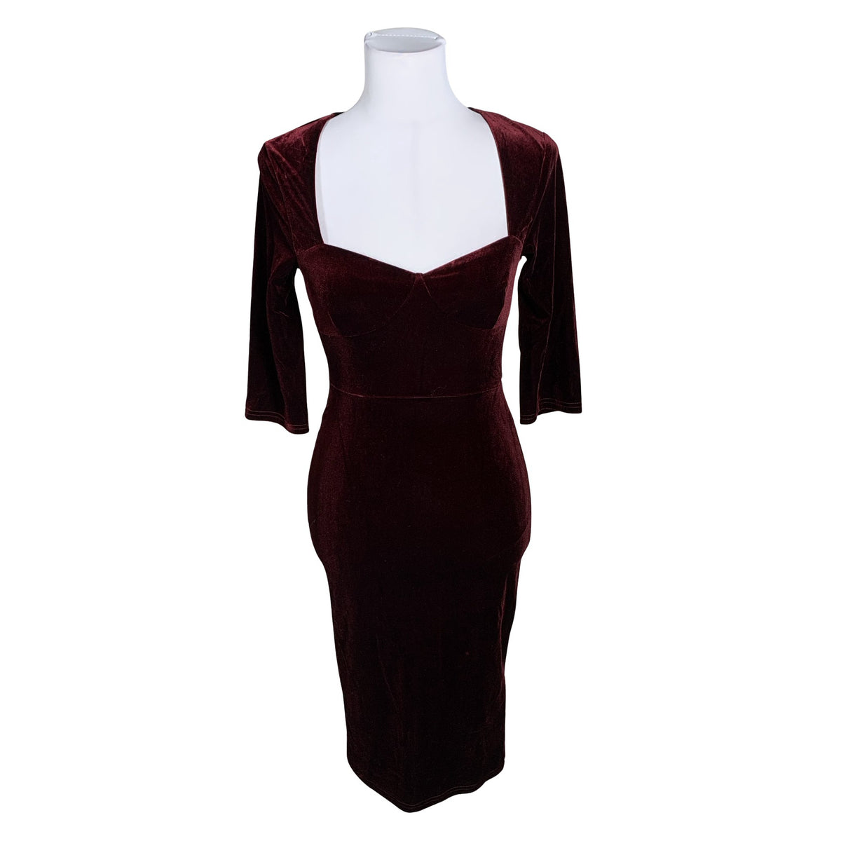 Unisex Killstar - Party dress, size 34 - Wine red (1)