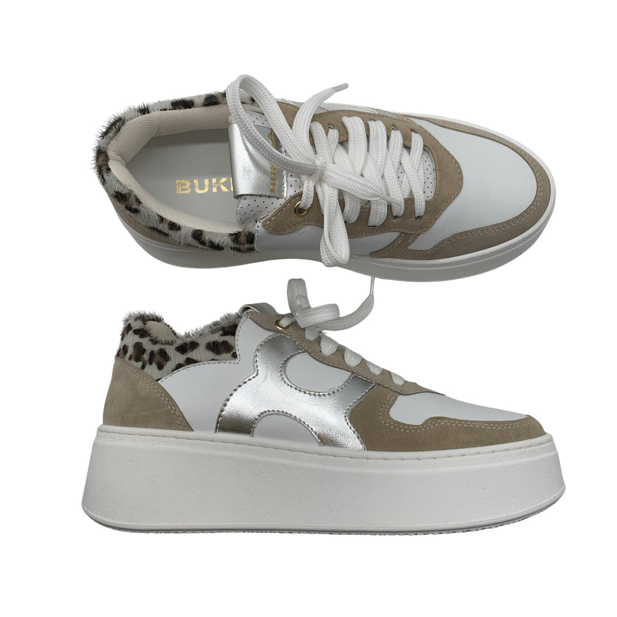 Unisex Bukela - Casual sneakers, size 38 - White (1)