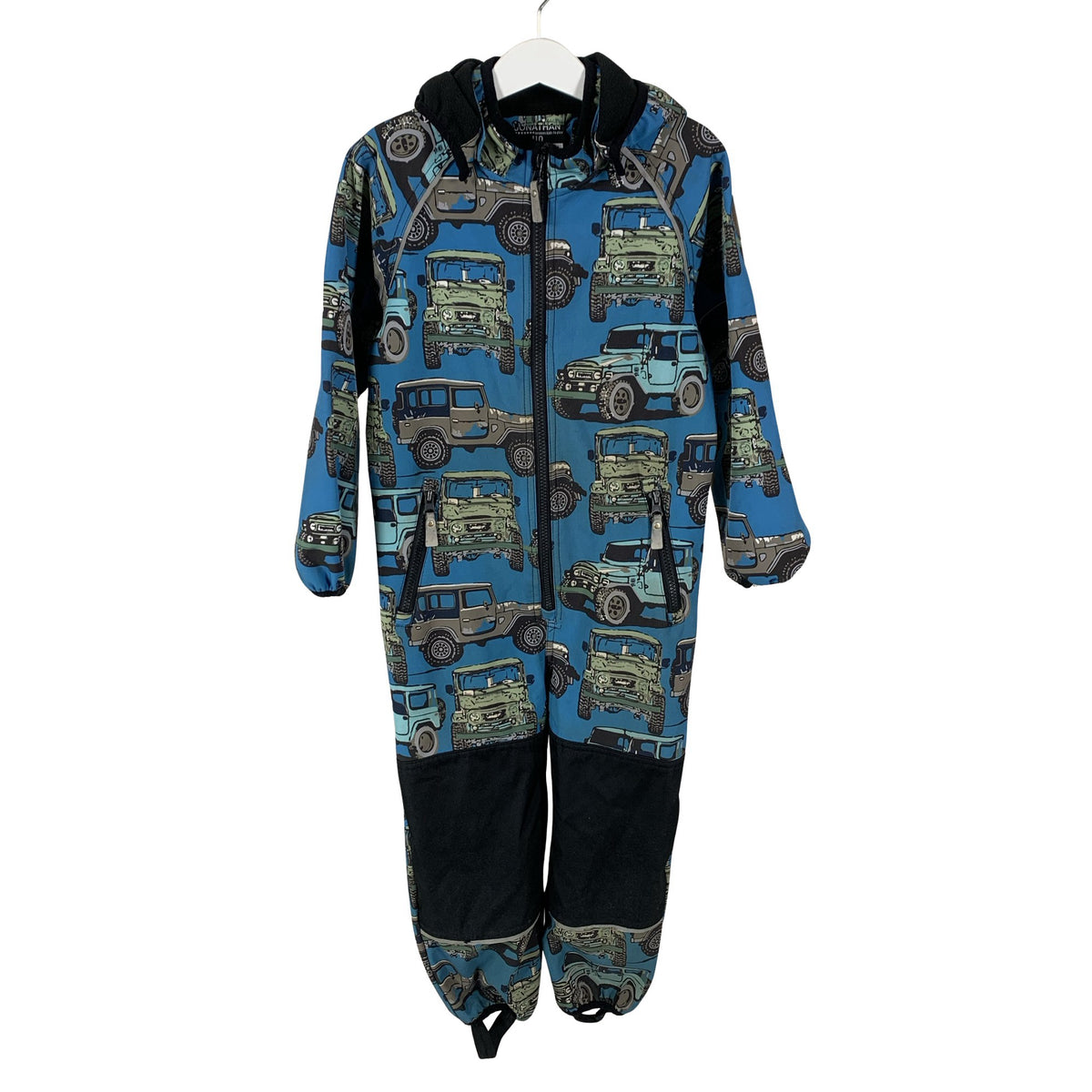 Unisex Jonathan - Soft shell jumpsuit, size 104 - 110 - Blue (1)