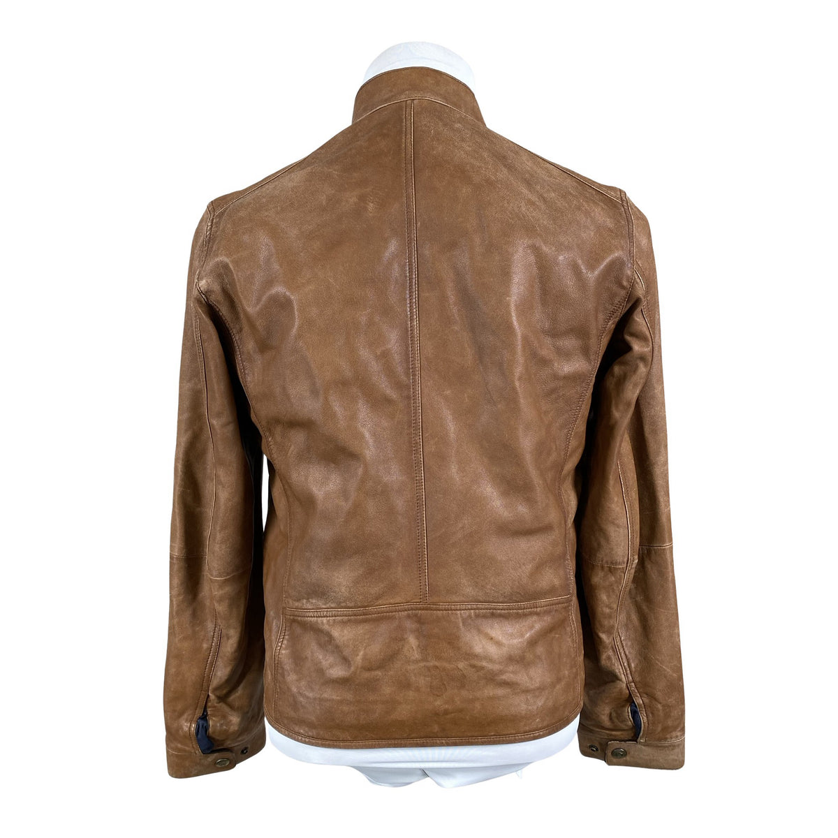 Unisex Massimo Dutti - Leather jacket, size M - Brown (2)