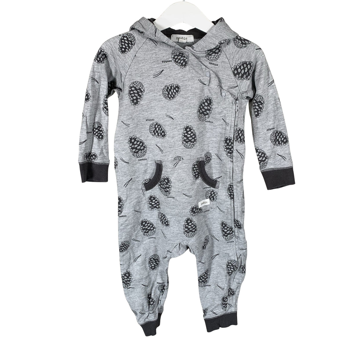 Unisex Newbie - Overalls, size 80 - 86 - Gray (1)