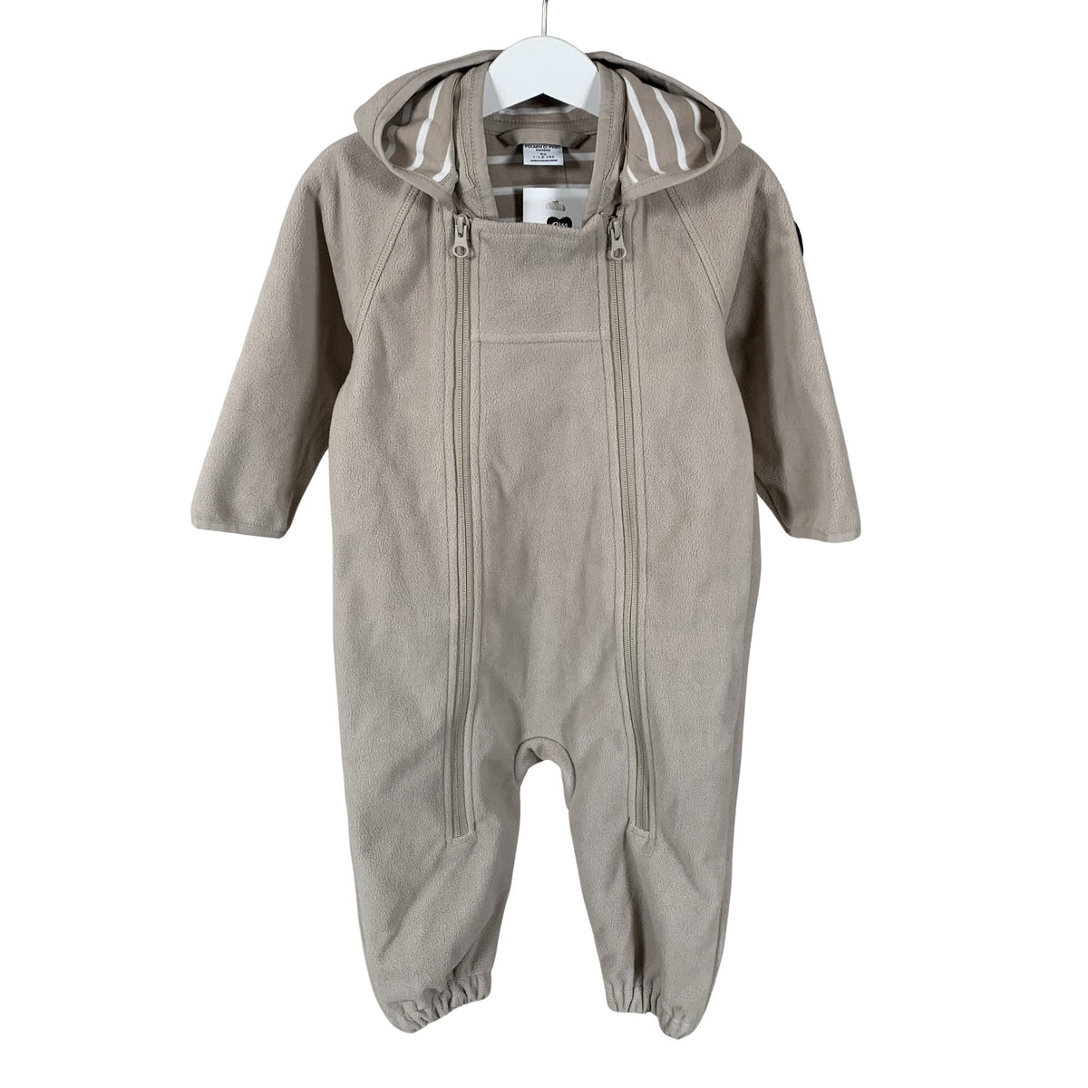 Unisex Polarn O. Pyret - Fleece overall, size 80 - 86 - Beige (1)