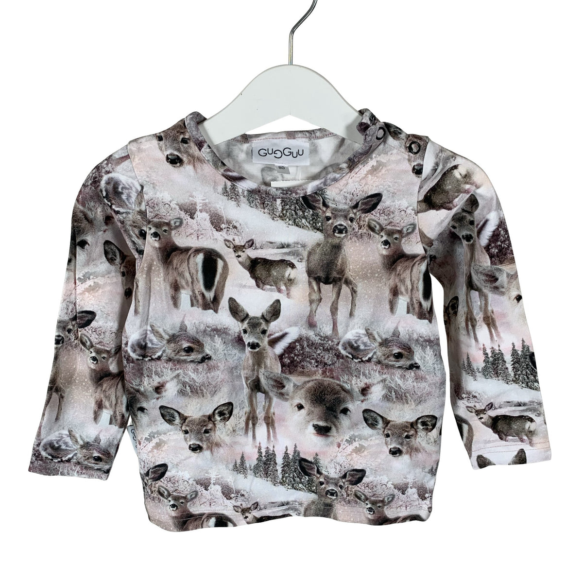 Unisex Gugguu - Tricot shirt, size 74 - 80 - Light pink (1)