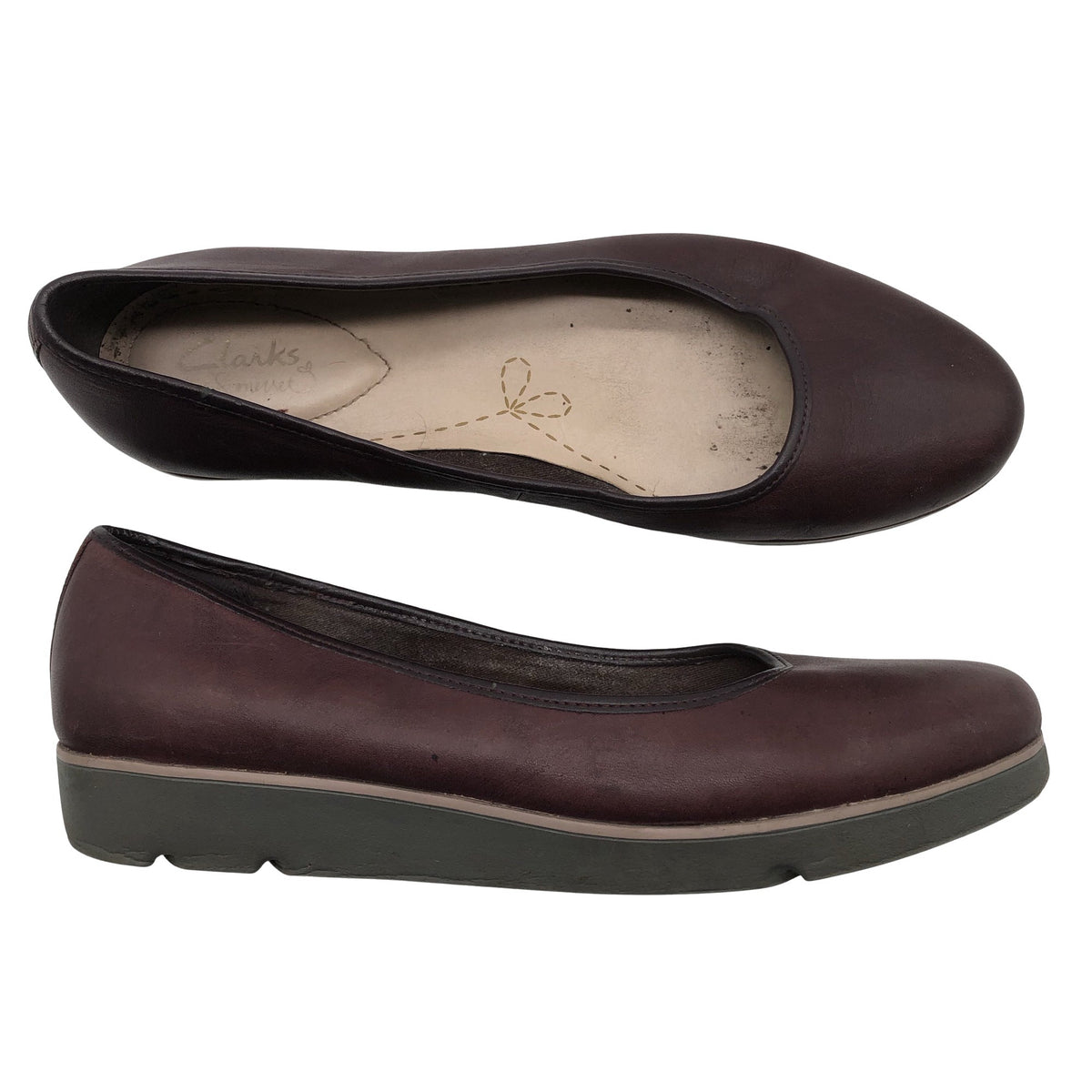 Unisex Clarks - Ballerinas, size 39 - Brown (1)