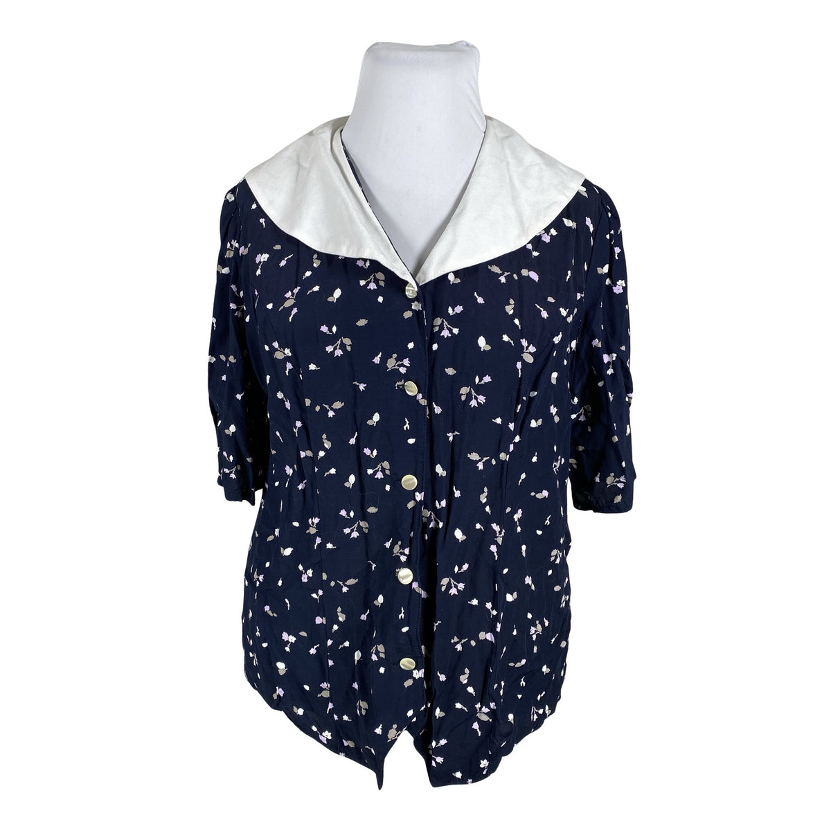 Unisex Marmalade - Short-sleeved blouse, size 42 - Blue (1)