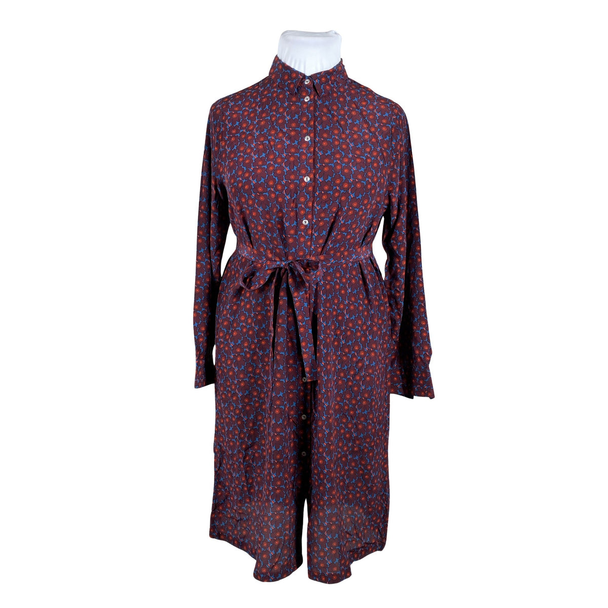 Unisex Marimekko - Schiffon dress, size 42 - Wine red (1)