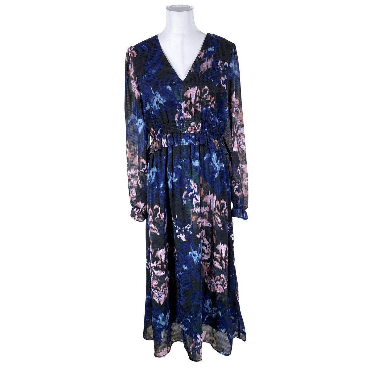 Unisex Rue de Femme - Schiffon dress, size 40 - Blue (1)