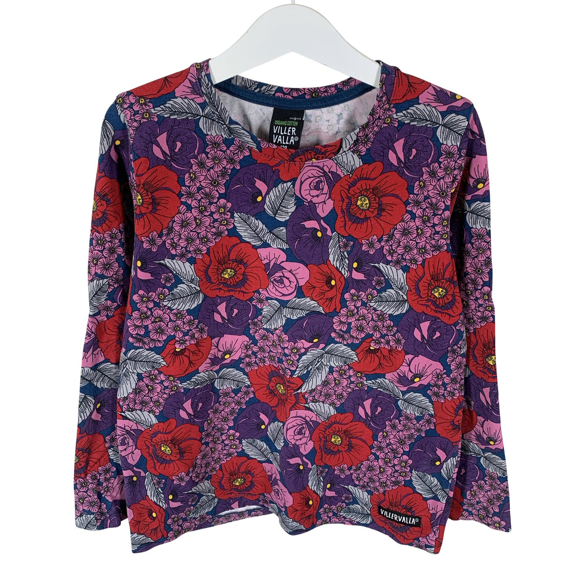 Unisex Villervalla - Tricot shirt, size 122 - 128 - Violet (1)