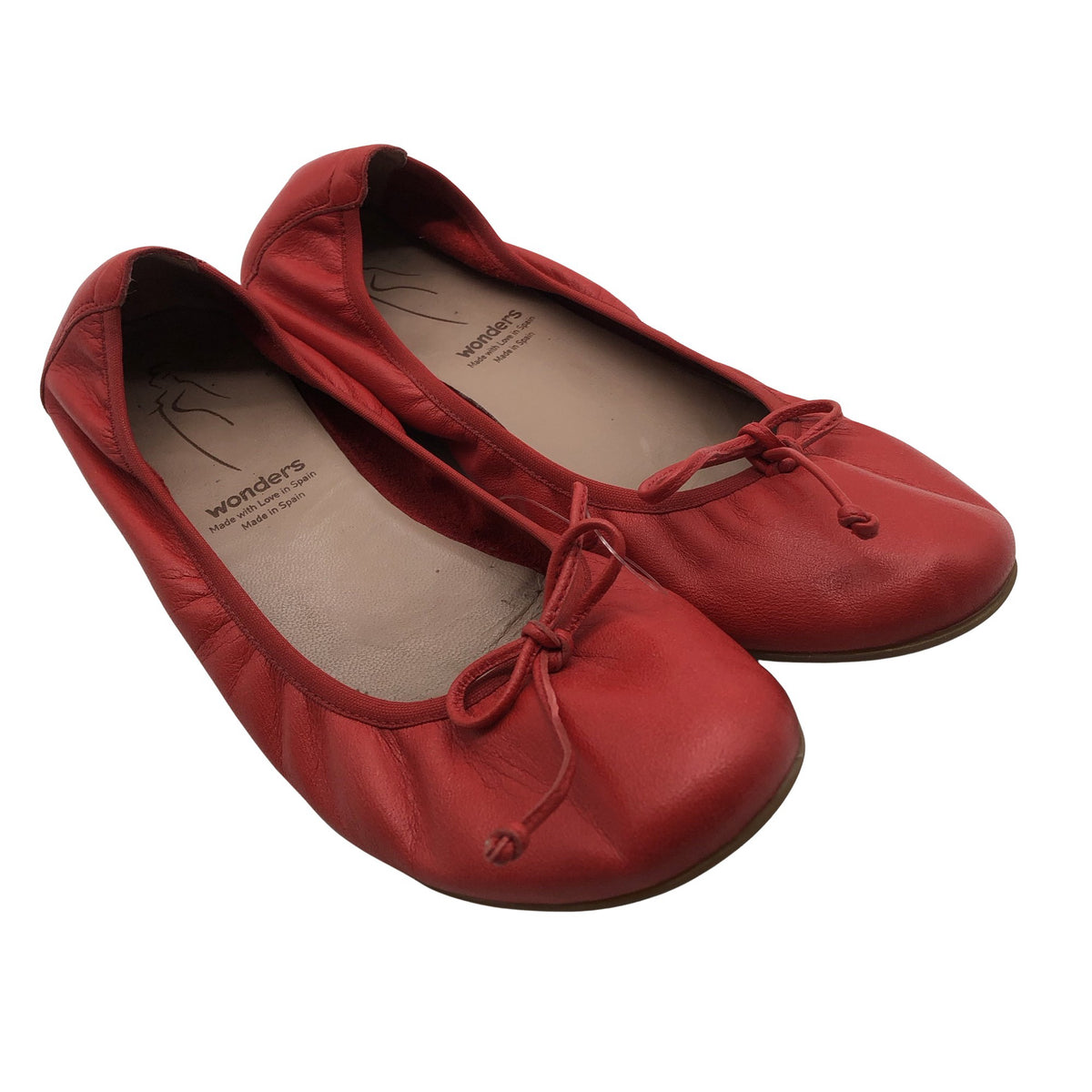 Unisex Wonders - Ballerinas, size 37 - Red (2)