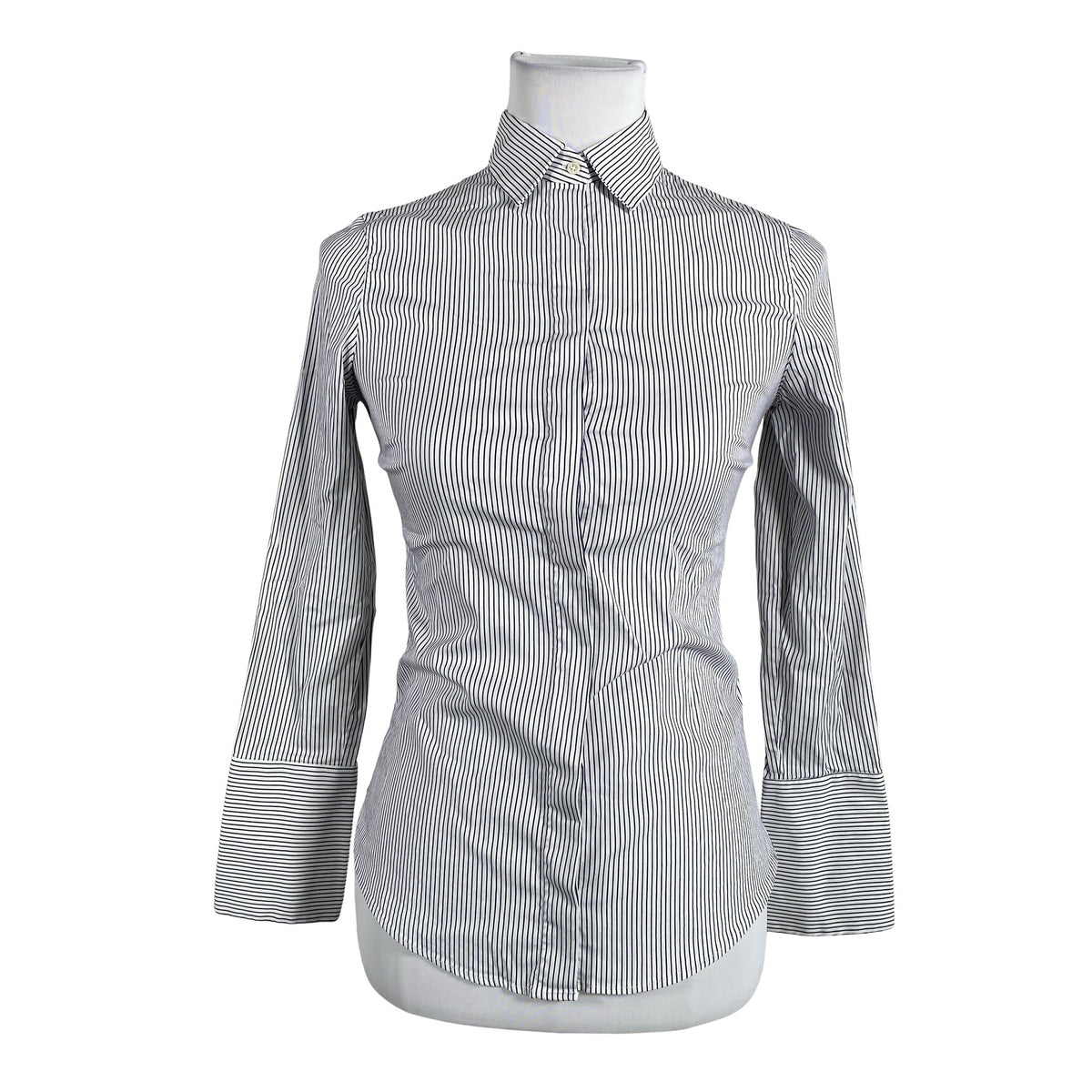 Unisex Massimo Dutti - Collared shirt, size 34 - White (1)