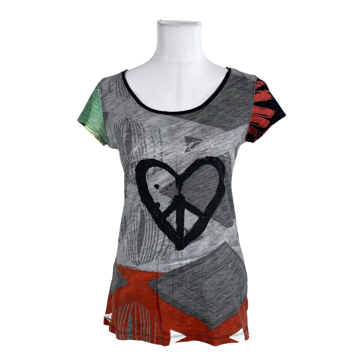 Unisex Desigual - T-shirt, size 34 - Black (1)