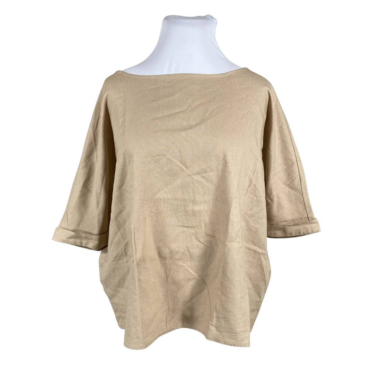 Unisex London Fog - Short-sleeved blouse, size 46 - Beige (1)