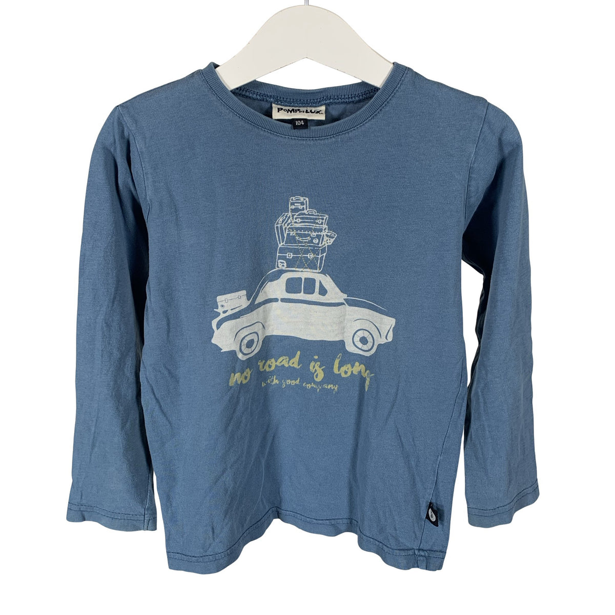 Unisex POMPdeLUX - Tricot shirt, size 98 - 104 - Light blue (1)