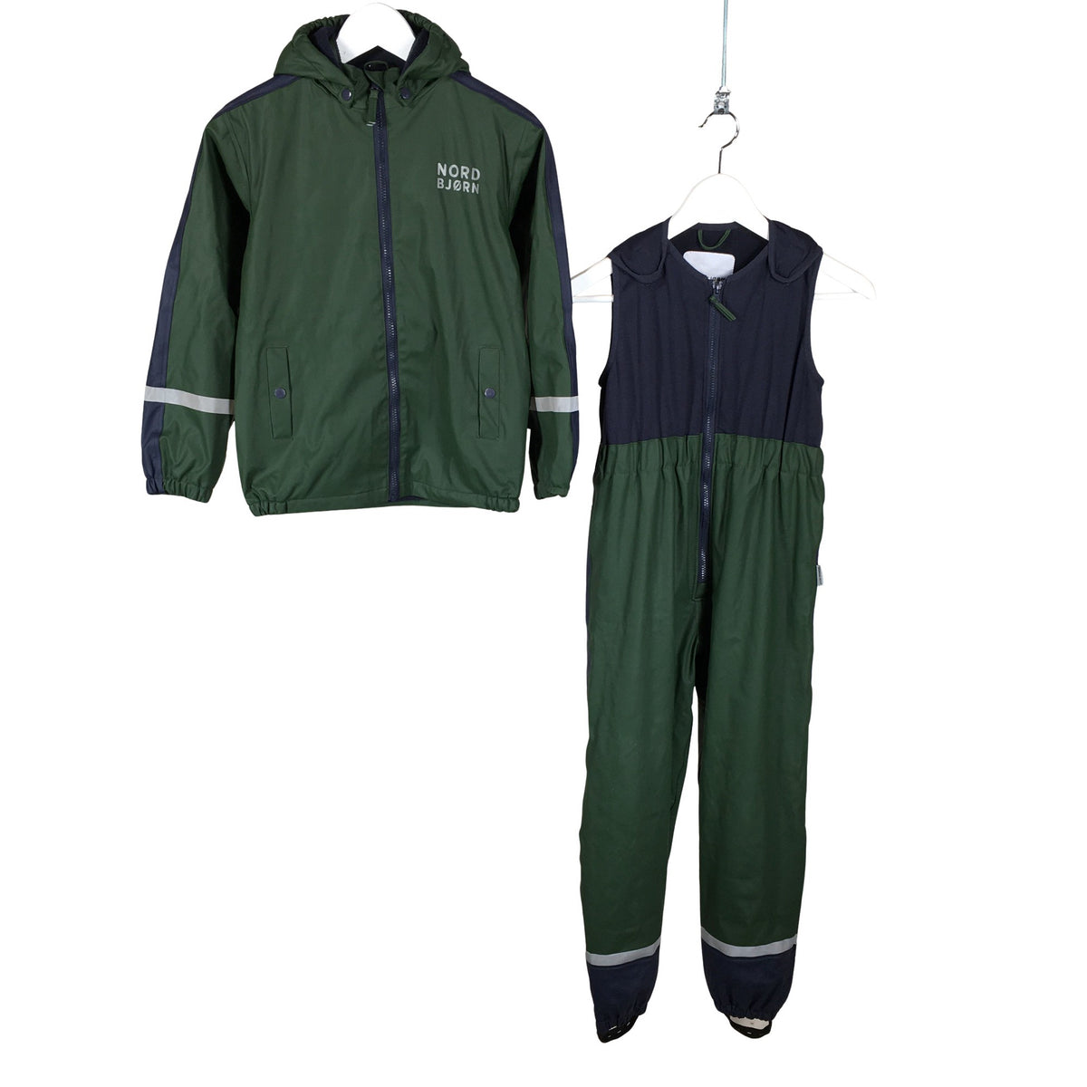 Unisex Nordbjørn - Rainwear, size 134 - 140 - Green (1)