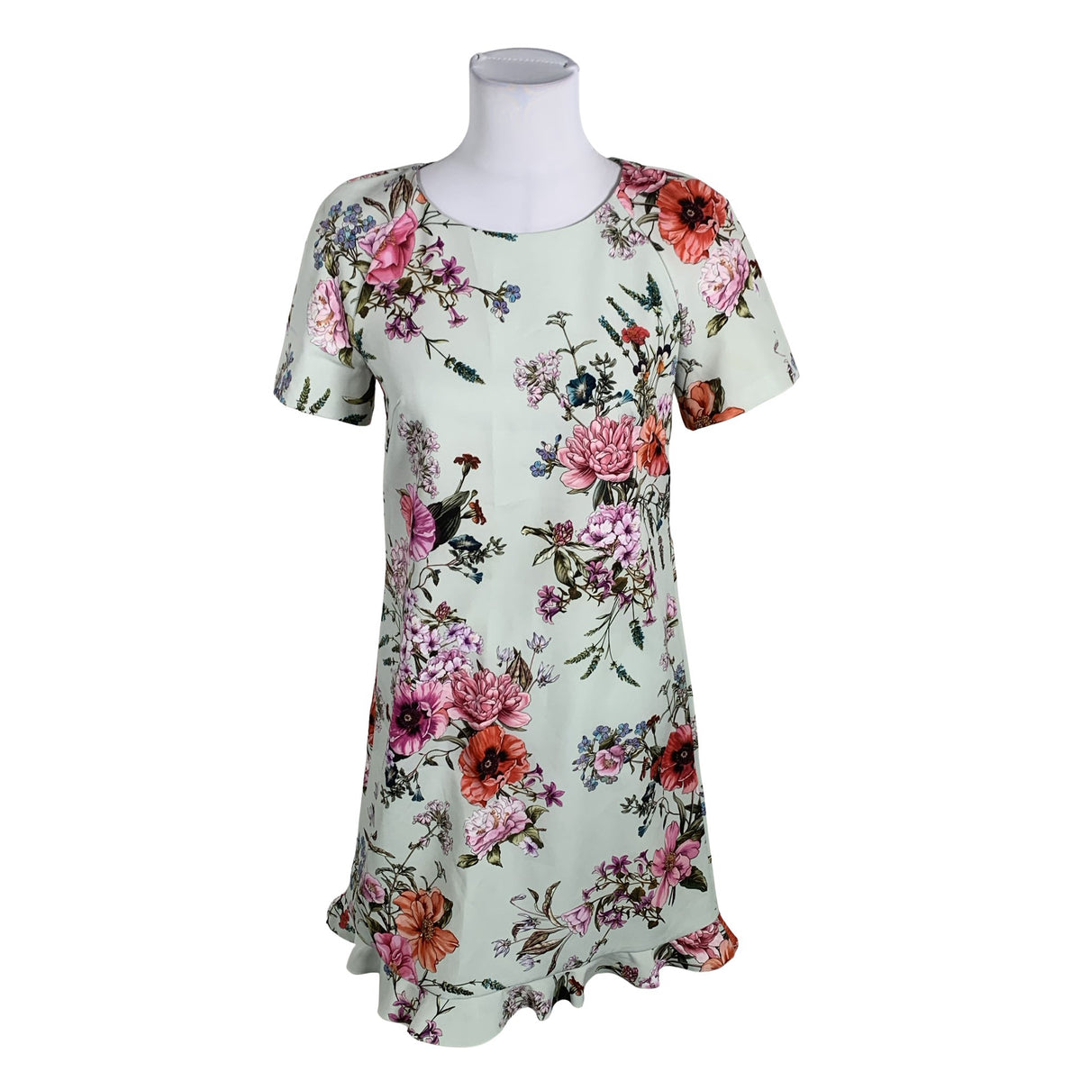 Unisex Monton - Schiffon dress, size 34 - Green (1)