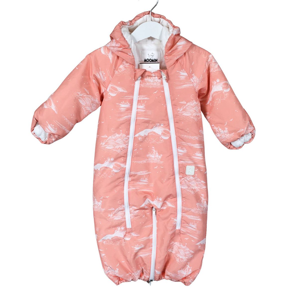 Unisex Reima - Lightly padded overall, size 62 - 68 - Light pink (3)