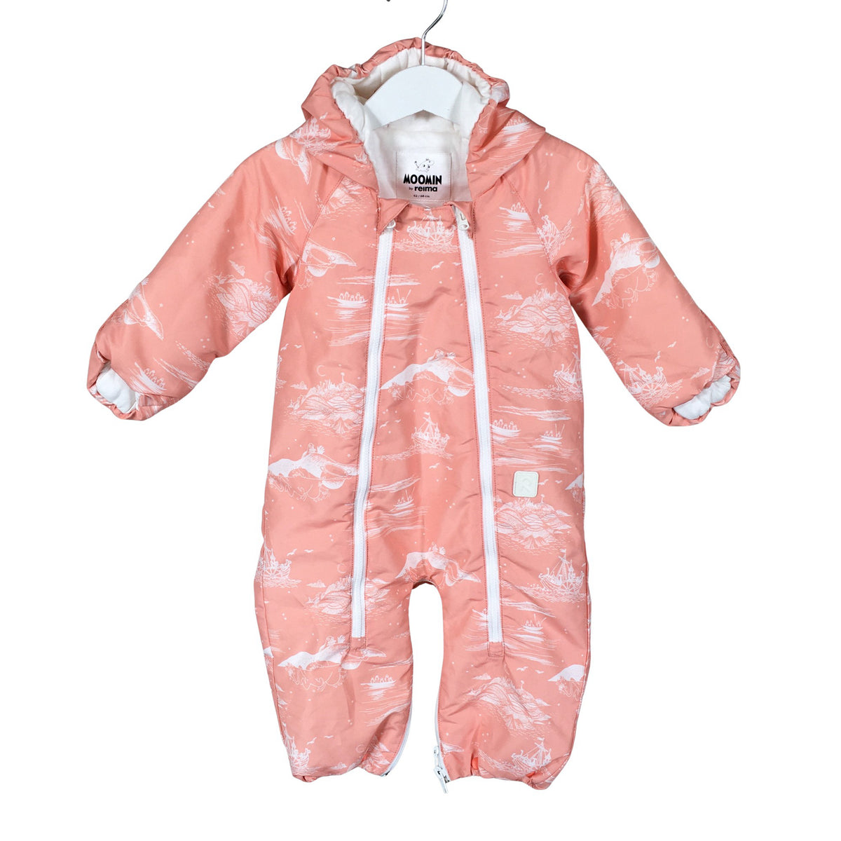 Unisex Reima - Lightly padded overall, size 62 - 68 - Light pink (1)