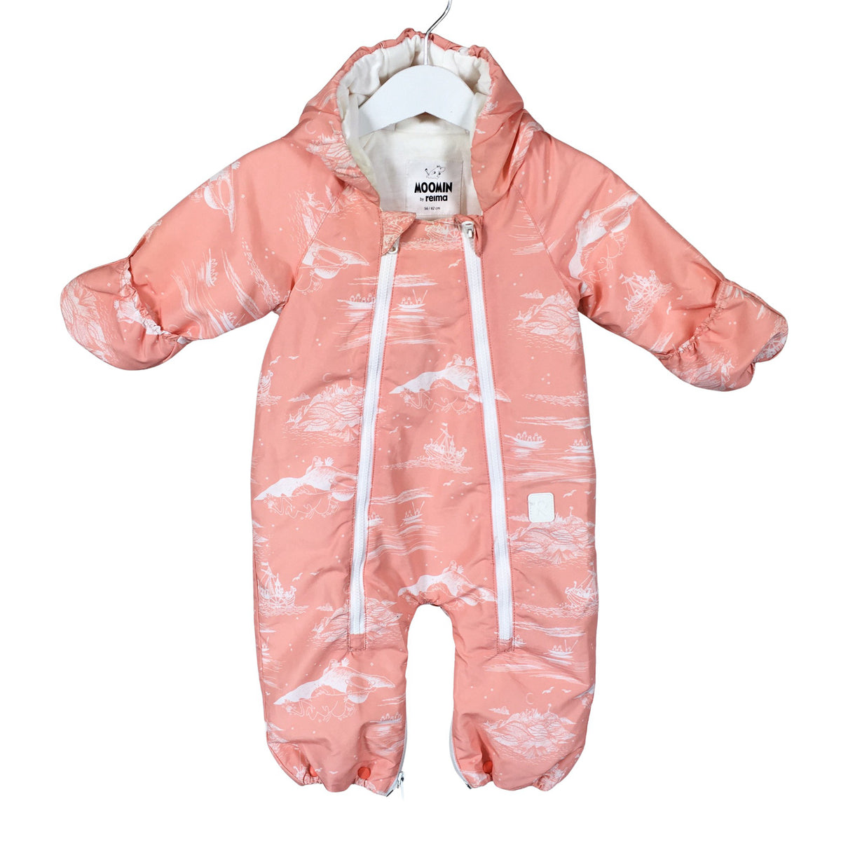 Unisex Reima - Lightly padded overall, size 56 - 62 - Light pink (2)