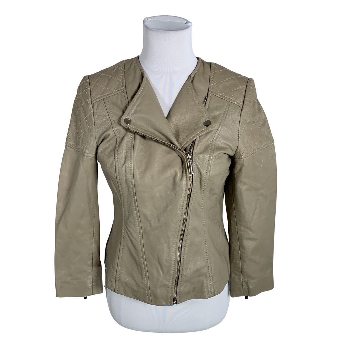 Unisex Andiata - Leather jacket, size 38 - Beige (1)