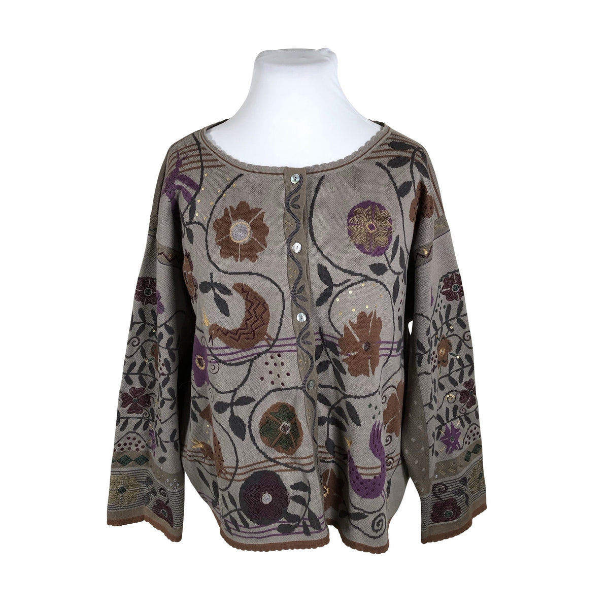 Unisex Gudrun Sjöden - Cardigan, size 48 - Gray (1)