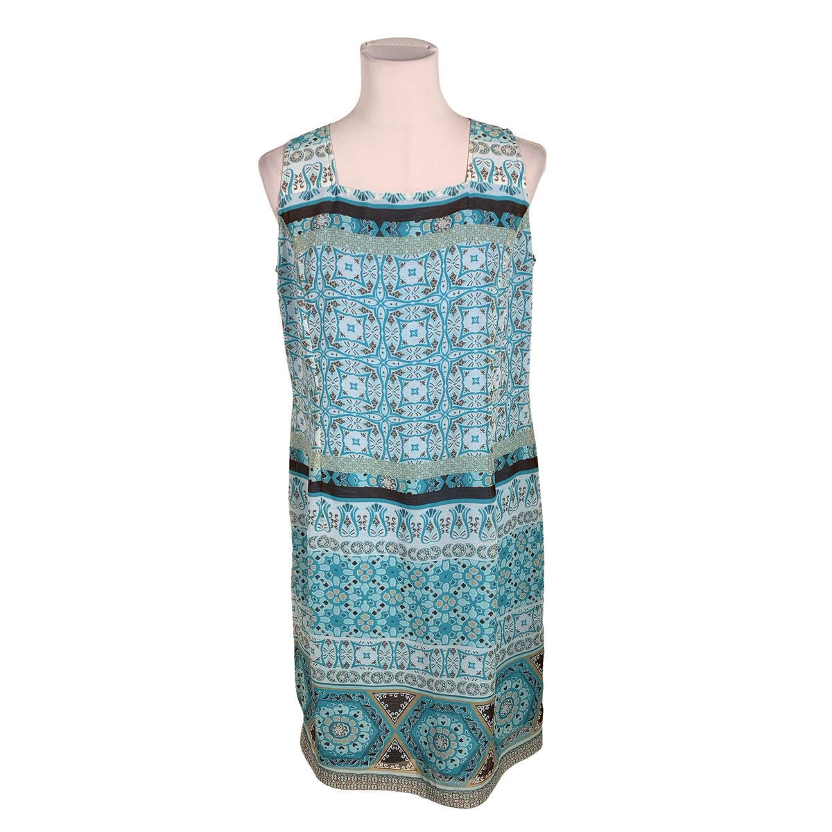 Unisex Voglia - Schiffon dress, size 40 - Turquoise (1)
