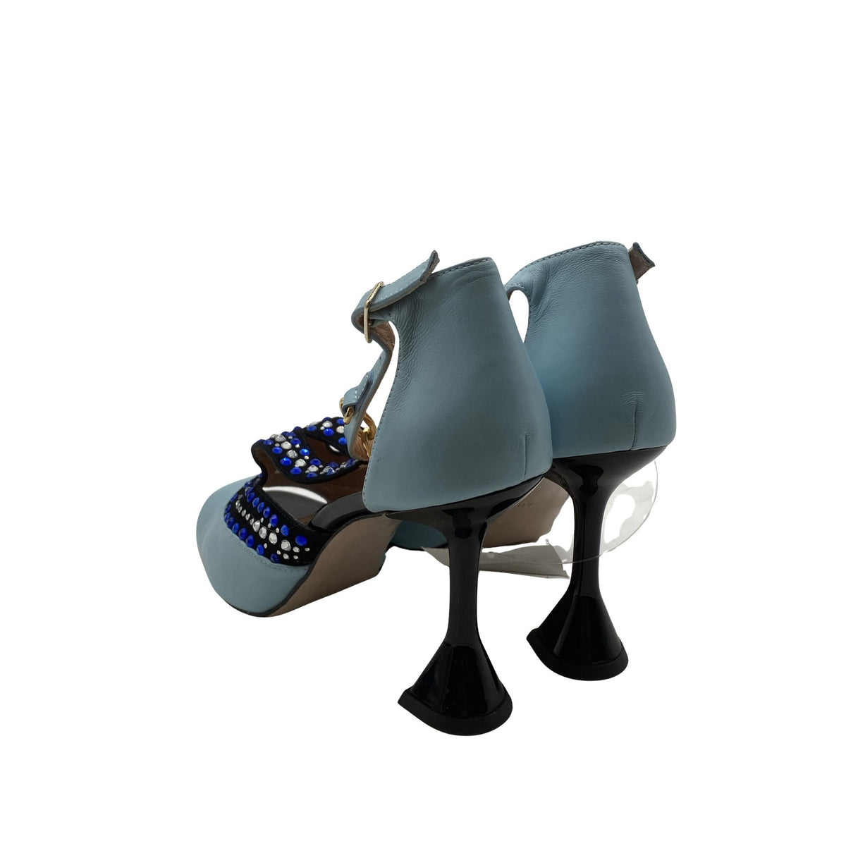 Unisex Carpe diem - Evening high heels, size 40 - Light blue (2)