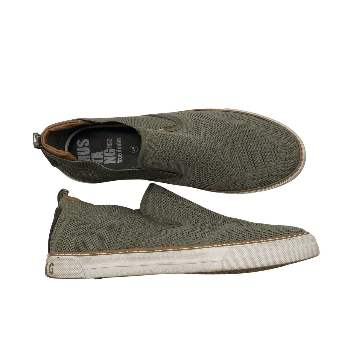 Unisex Mustang - Casual sneakers, size 45 - Green (1)