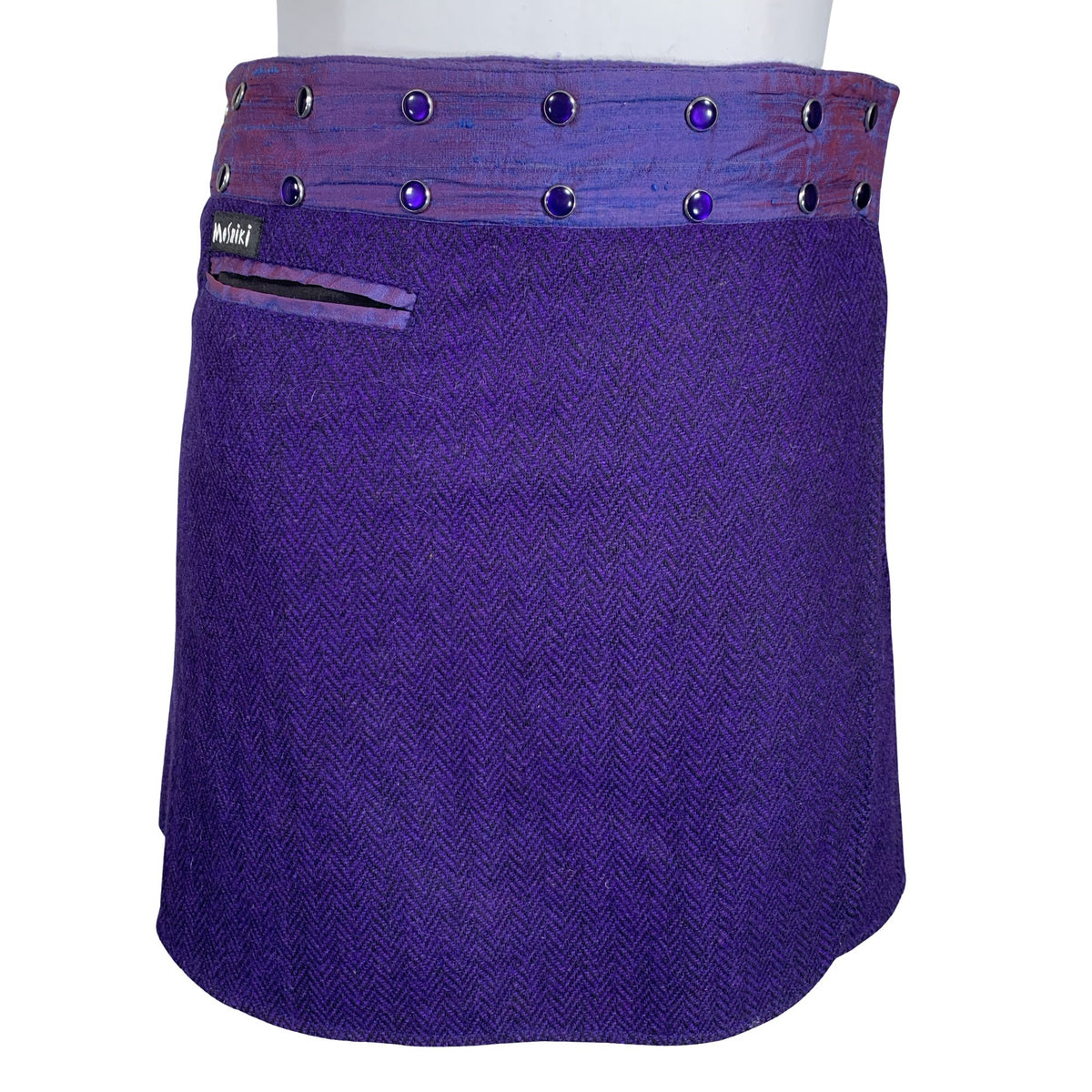 Unisex Moshiki - Fabric skirt, size 40 - Violet (2)